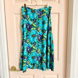 Blue floral Melrose Studio maxi skirt